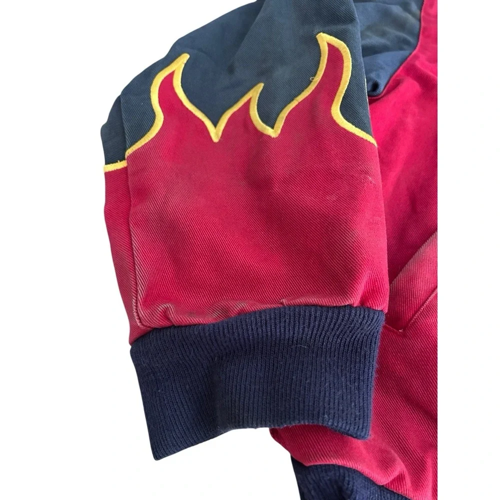 Authentic Nascar Jeff Gordon #24 Flame Dupont Jacket 'JH Design' Red  XL